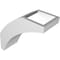 Ekena Millwork 3 1/2-in. W x 8-in. D x 8-in. H Thorton Architectural Grade PVC Knee Brace BRCP035X08X08THR - alternate 6